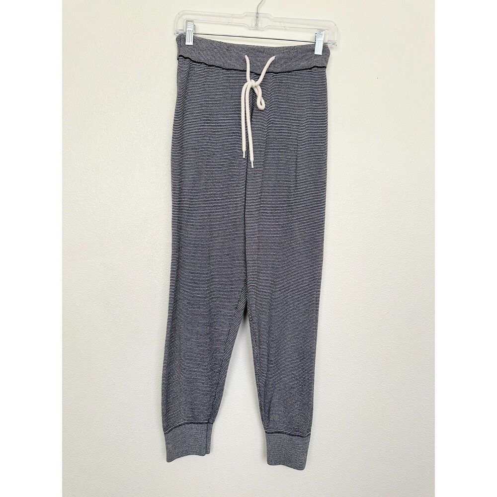 Varley Wome's Alice 2.0 Joggers Sweatpants Knit Black & White 100% Cotton XSmall